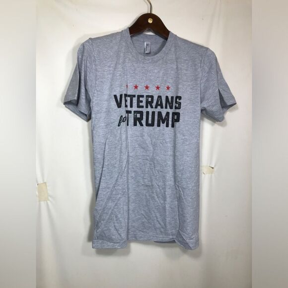 Veterans for Trump White Shirt, Size Small - Picture 1 of 6